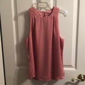 Silky pink tank Banana Republic